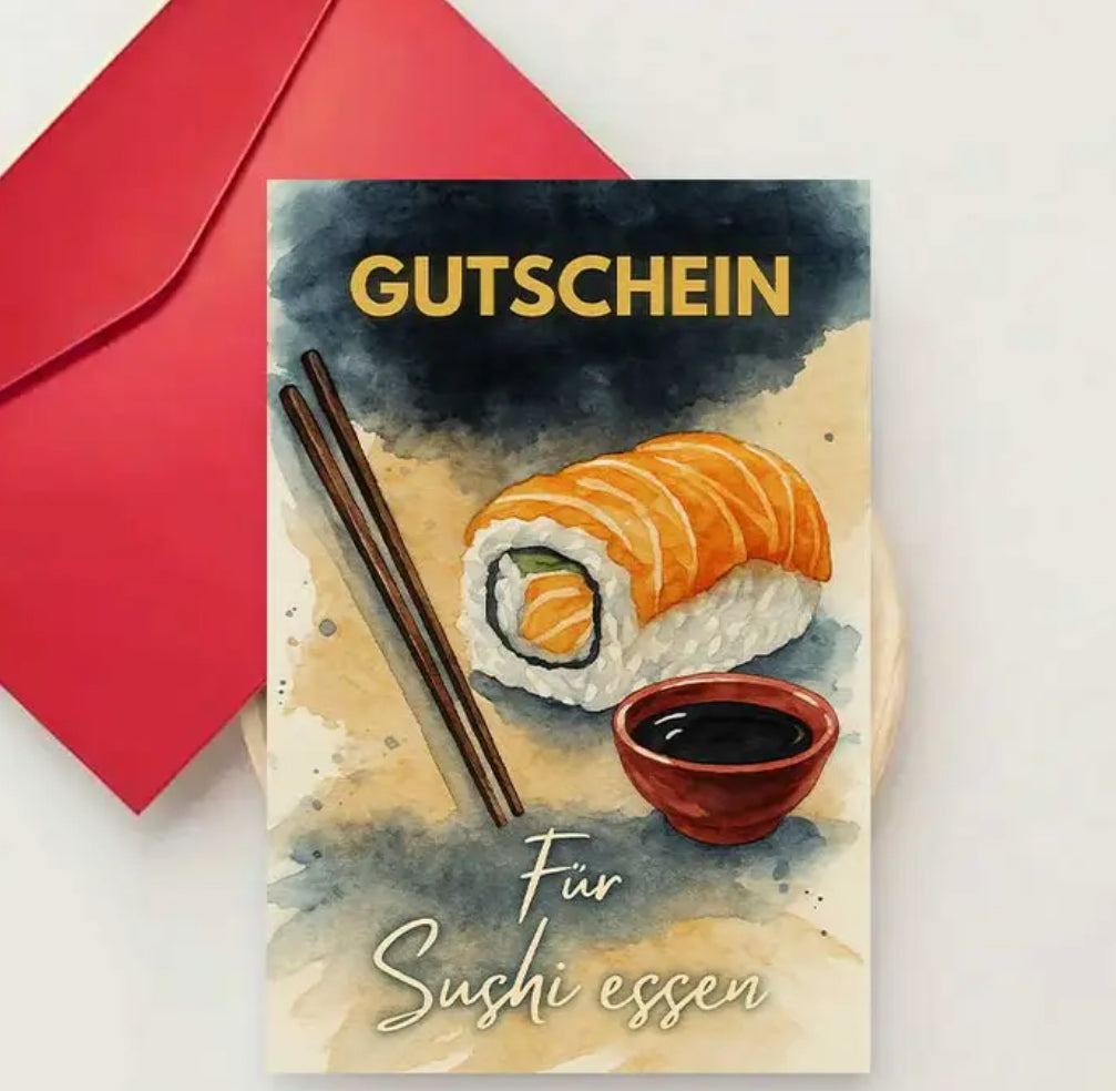 Gutschein Sushi Karte