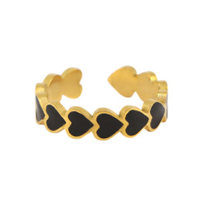 RIng Heart Black  - By Sara Becker — The Label