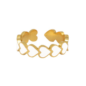 RIng Heart White  - By Sara Becker — The Label