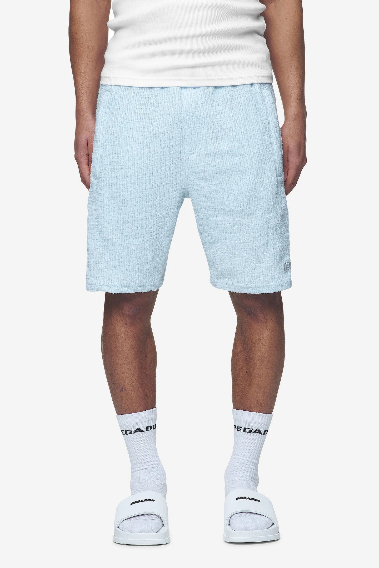 Libco Structured Knit Shorts Baby Blue - Pegador - coming soon