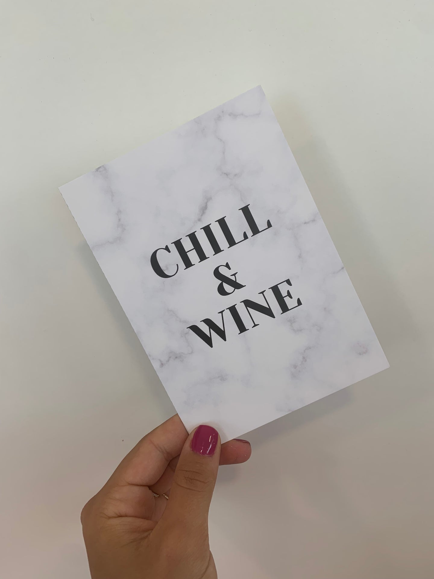 CHILL& WINE ... - KARTE BY SARA BECKER - THE LABEL