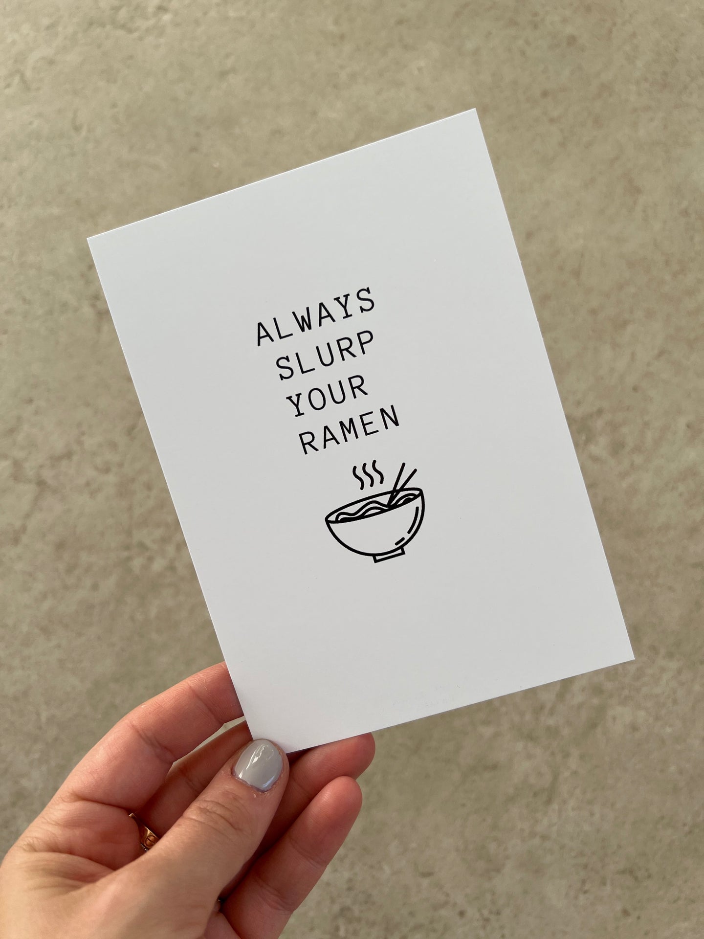 RAMEN ... - KARTE BY SARA BECKER - THE LABEL